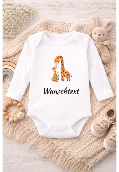 Baby Body - mit Wunschtext (0-3 Monate, kurz)